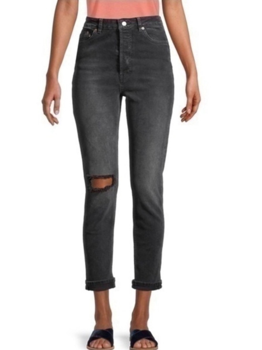 Free People Zuri Mom Stretch Jeans